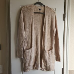 Universal Thread Women's Tan Open-Front Cardigan